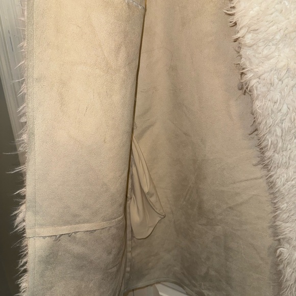 Michael Stars Cream Teddy Jacket - Picture 3 of 11